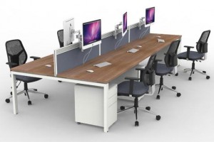 Back to back bench desk