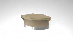 Reception 800mm Curved Desk