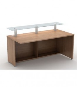 Reception Straight Glass Shelf