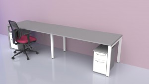 bench desk - side by side